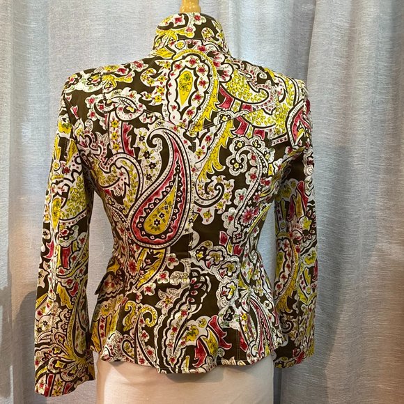Etcetera Paisley Jacket Size 4 - Picture 2 of 9